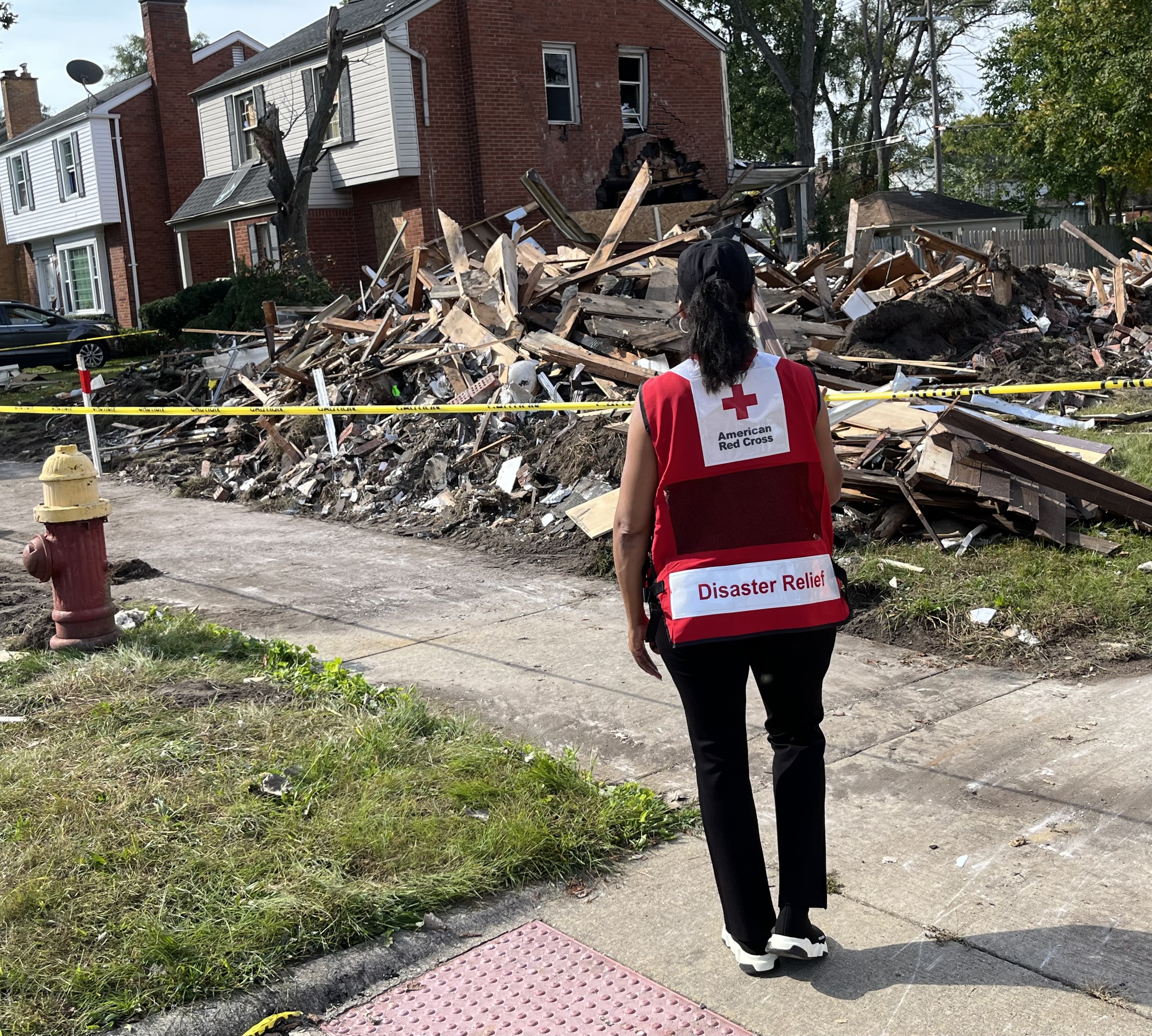 Several organizations, including Feeding America and the Red Cross, contributed to relief efforts for this affected by Hurricane Helene.